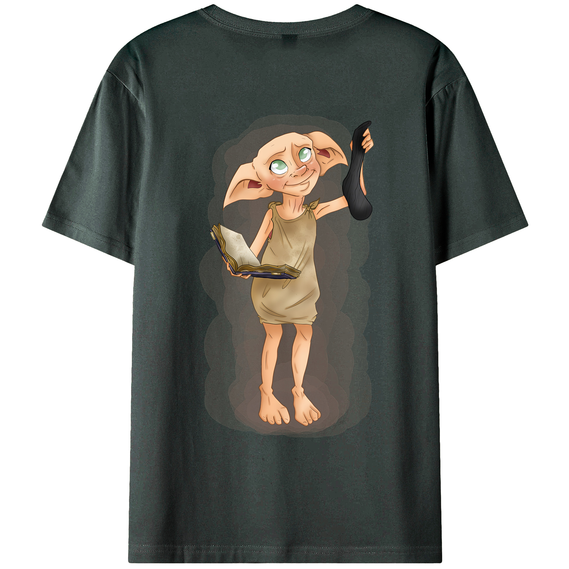 （画像用） Harry Potter ハリー・ポッターシリーズ 綿100％ メンズ半袖Tシャツ（バックプリント） 通気性